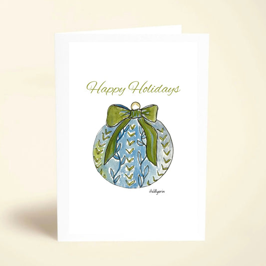 5 Pack Happy Holidays Ornament Cards