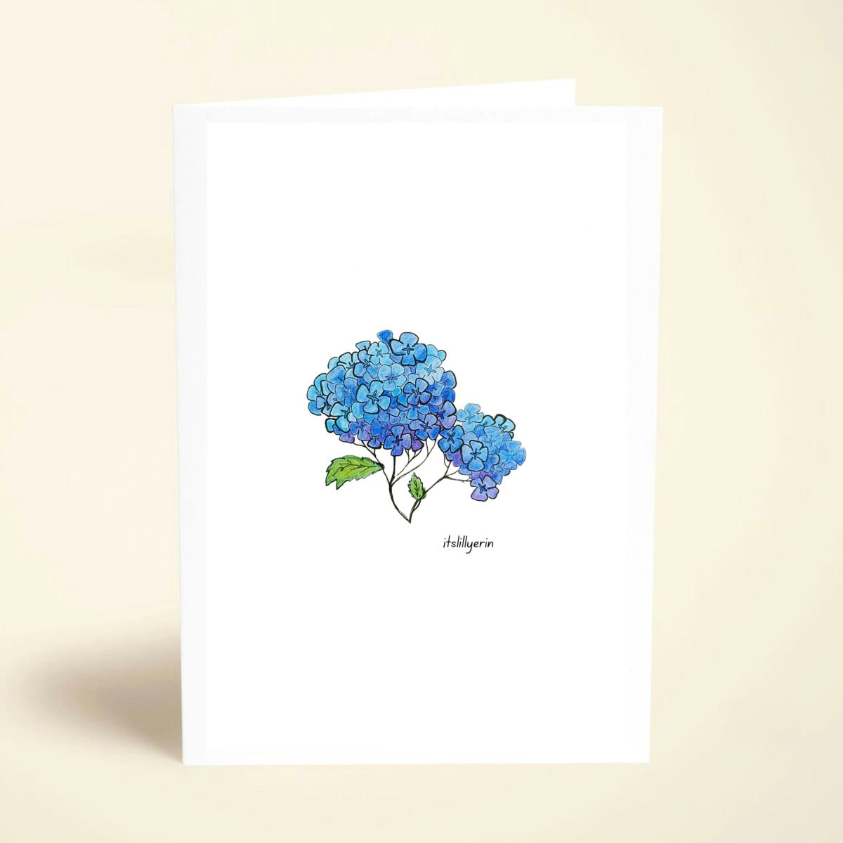 5 Pack Blue Hydrangeas Greeting Cards