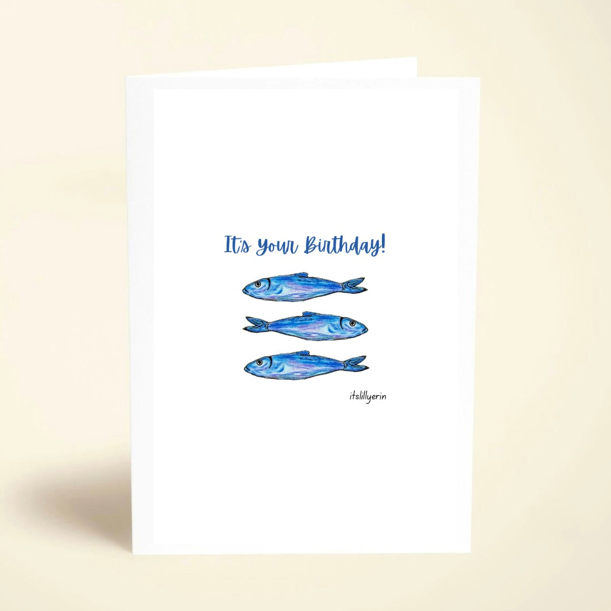 5 Pack Sardine Birthday Cards